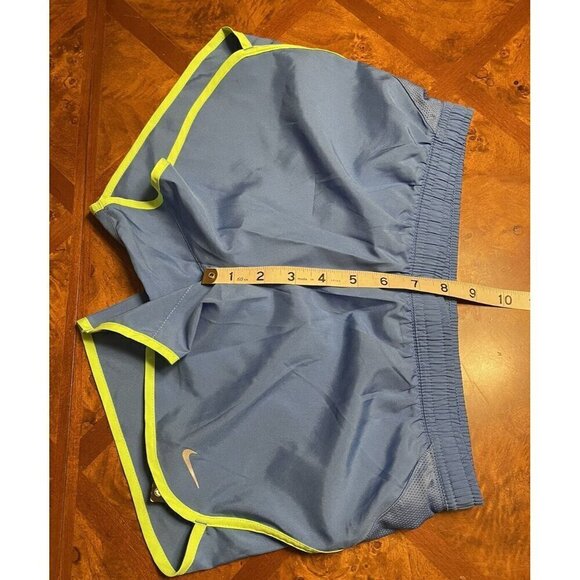 Nike Dri-Fit Athletic Shorts Women's Size XS Blue Green Lined Pull On 547381-402 - Picture 6 of 8